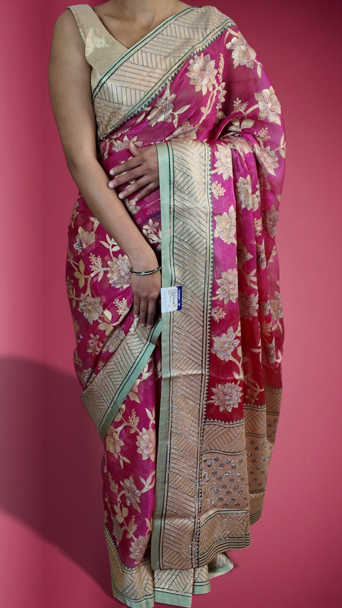 Fuchsia Regal Opulent Heritage Saree