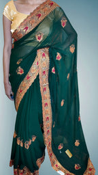 Emerald Regal Opulent Heritage Saree