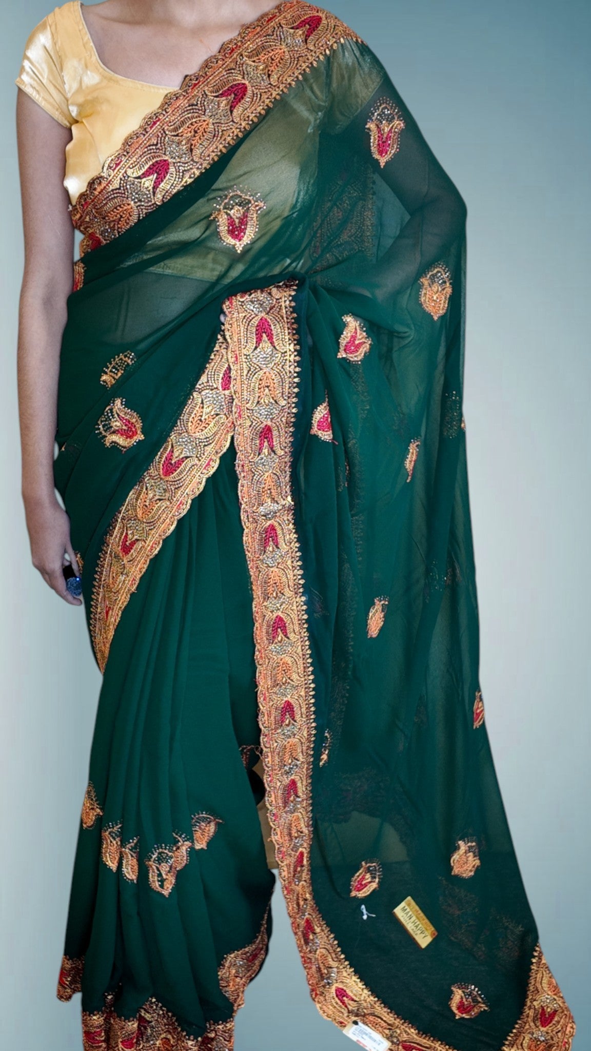 Emerald Regal Opulent Heritage Saree