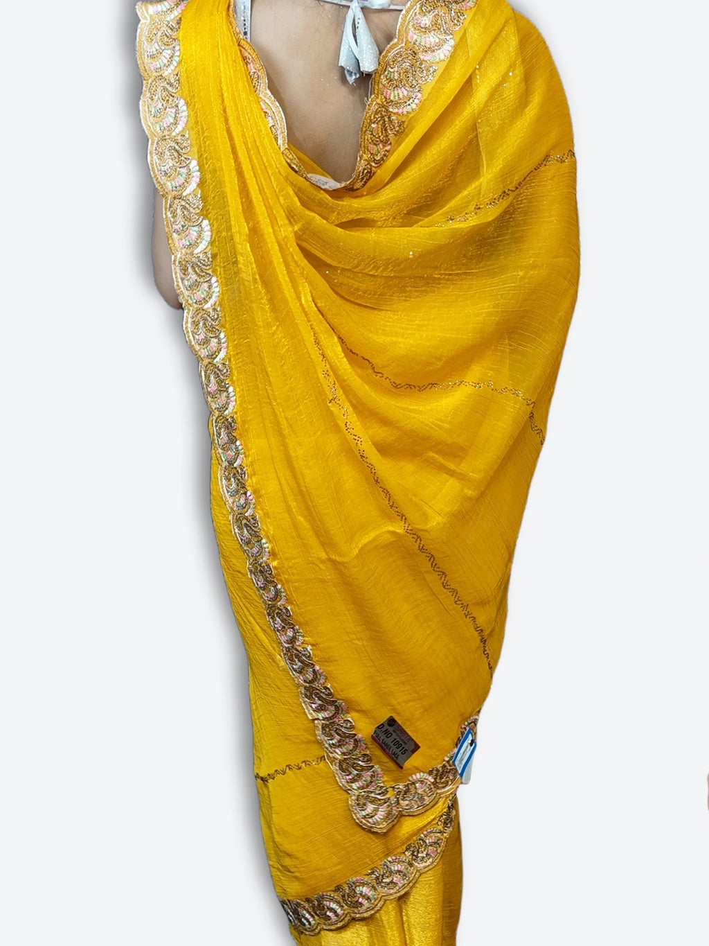 Saffron Majestic Couture Bloom Saree