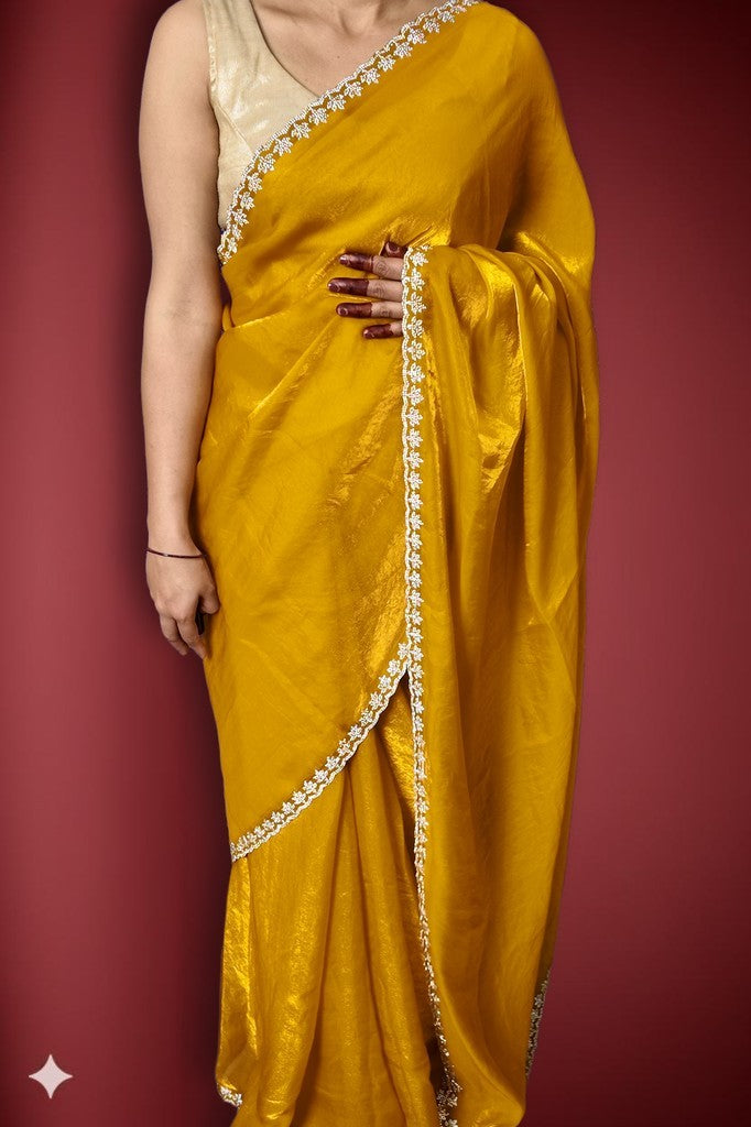 Saffron Regal Radiant Elegance Saree