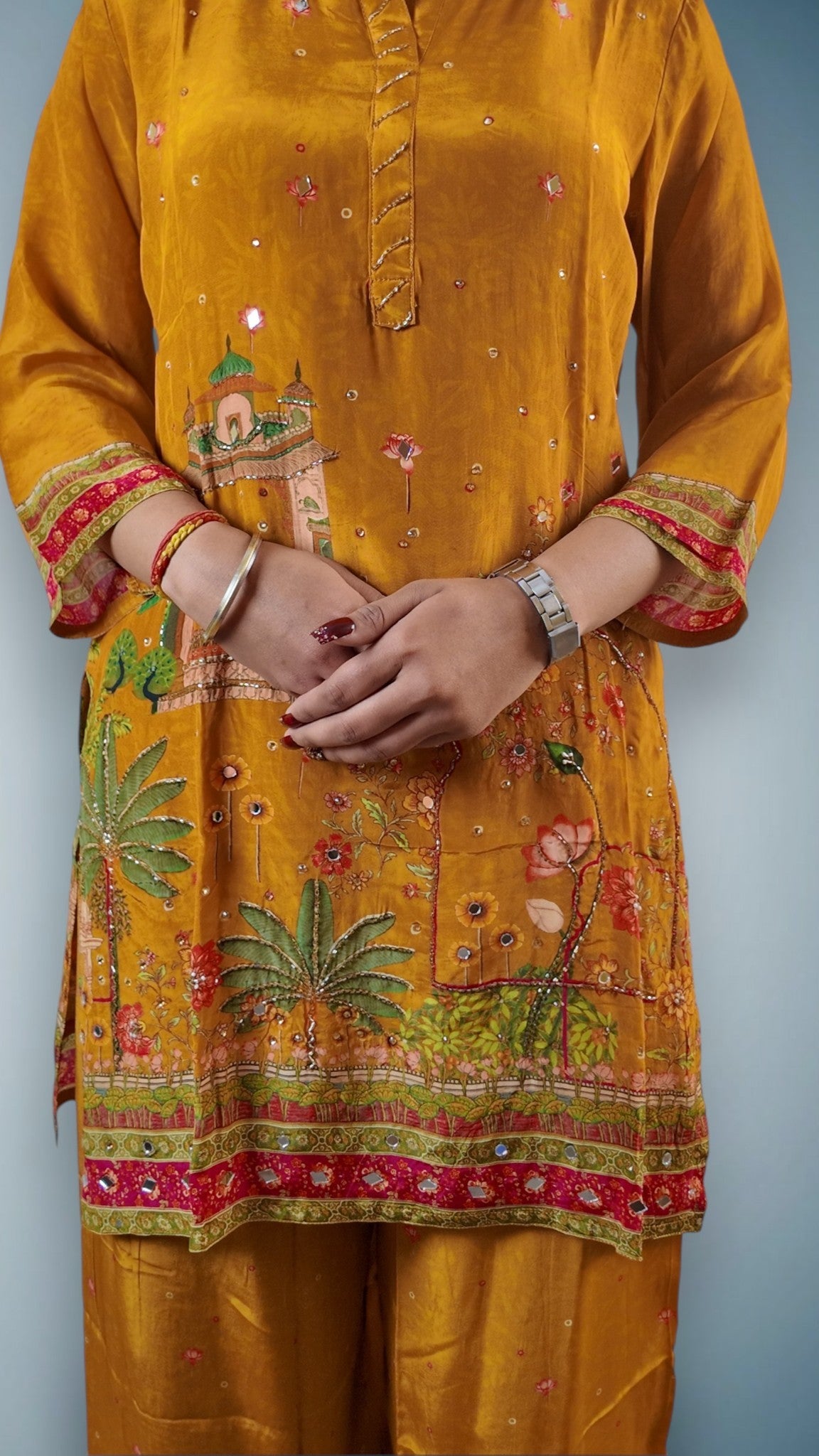 Saffron Regal Heritage Luxe Suit