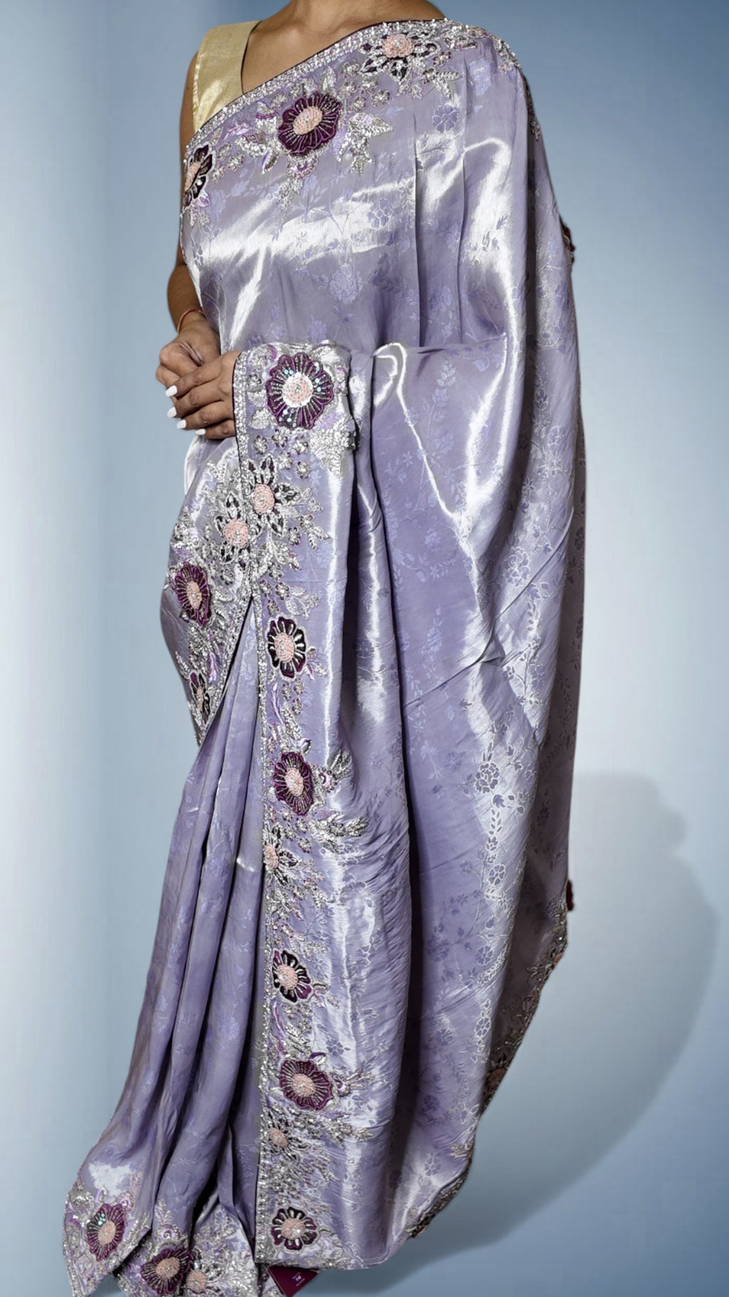 Orchid Majestic Couture Bloom Saree