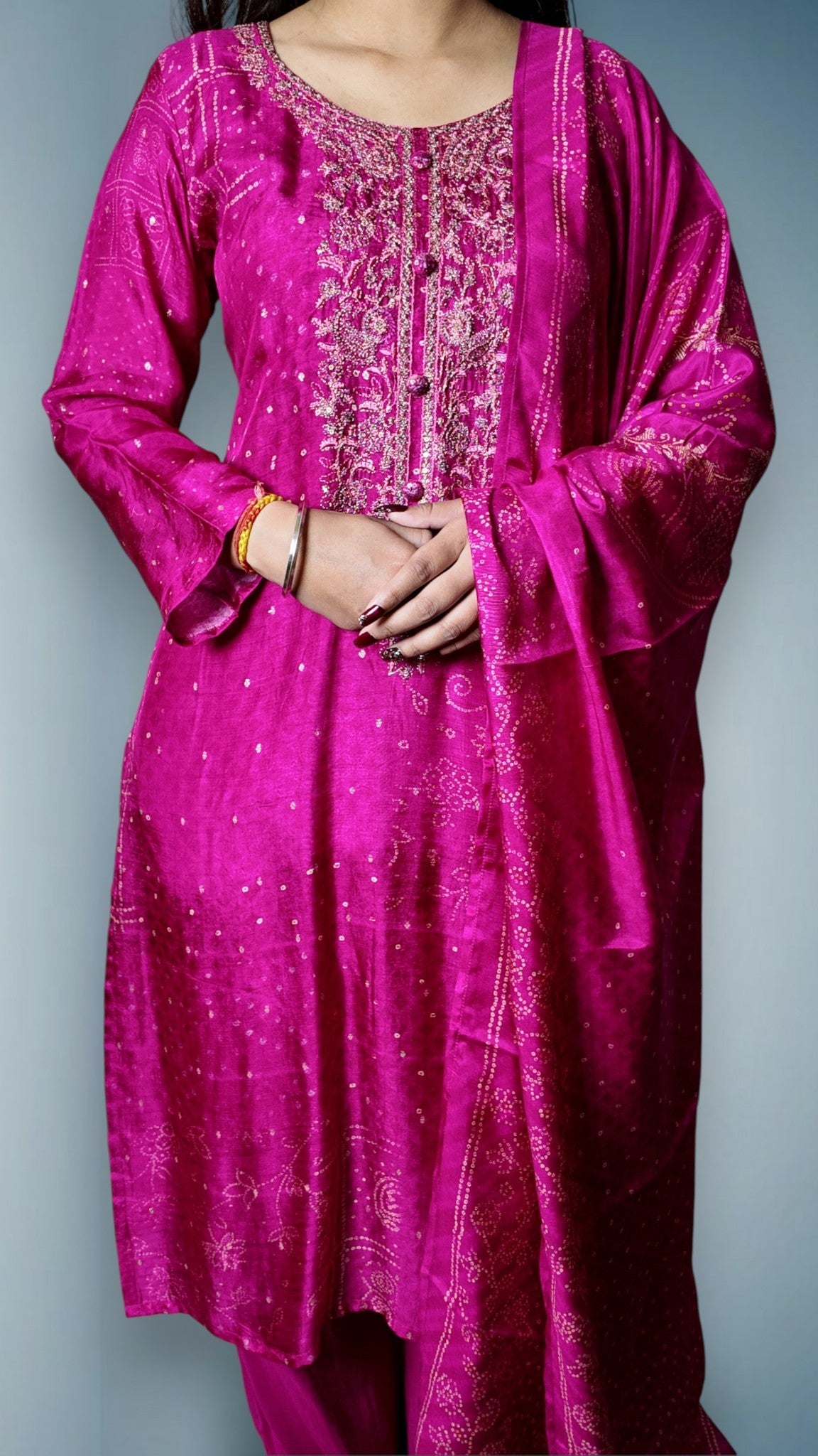 Fuchsia Regal Opulent Couture Suit