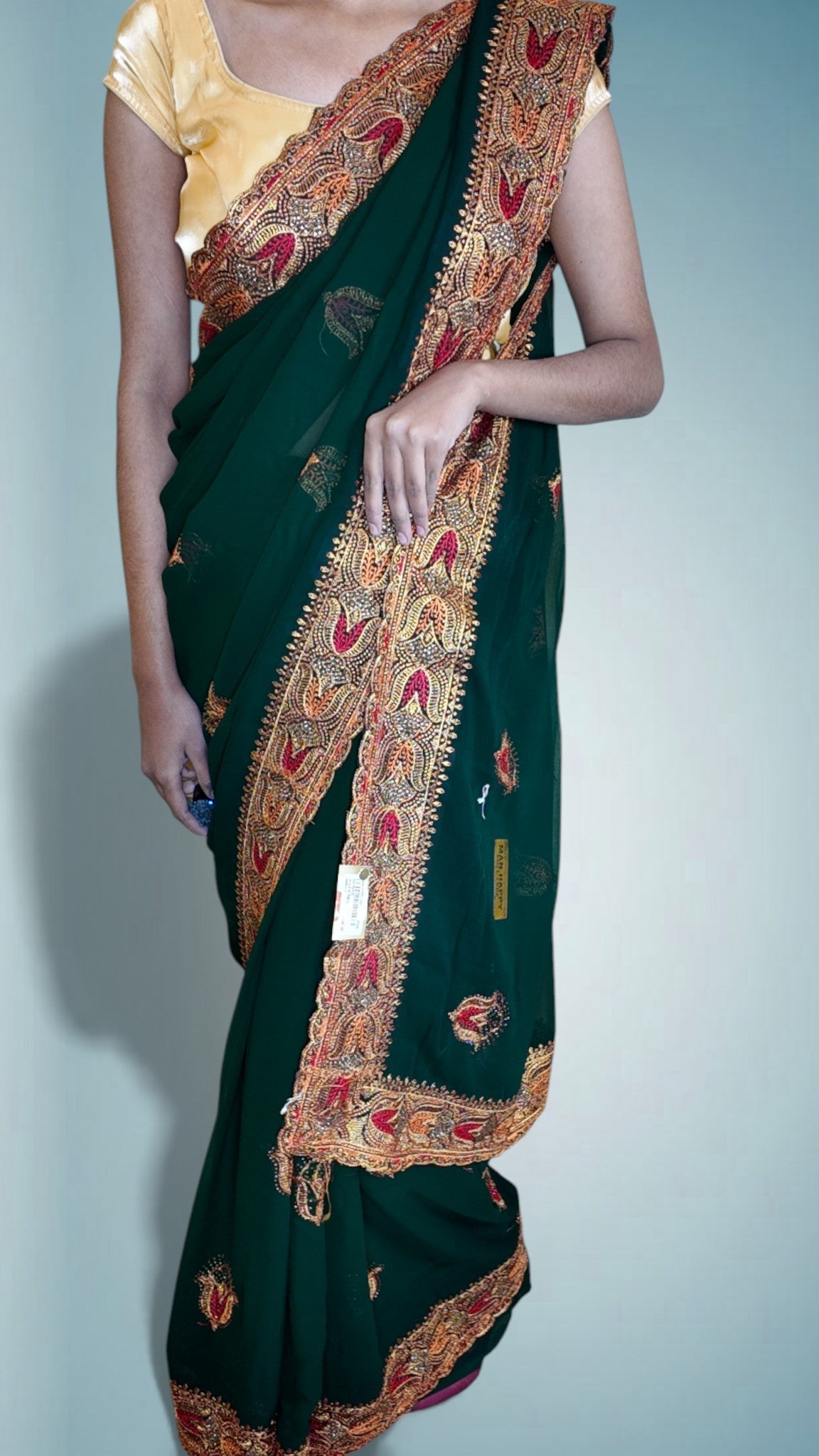 Emerald Regal Opulent Heritage Saree