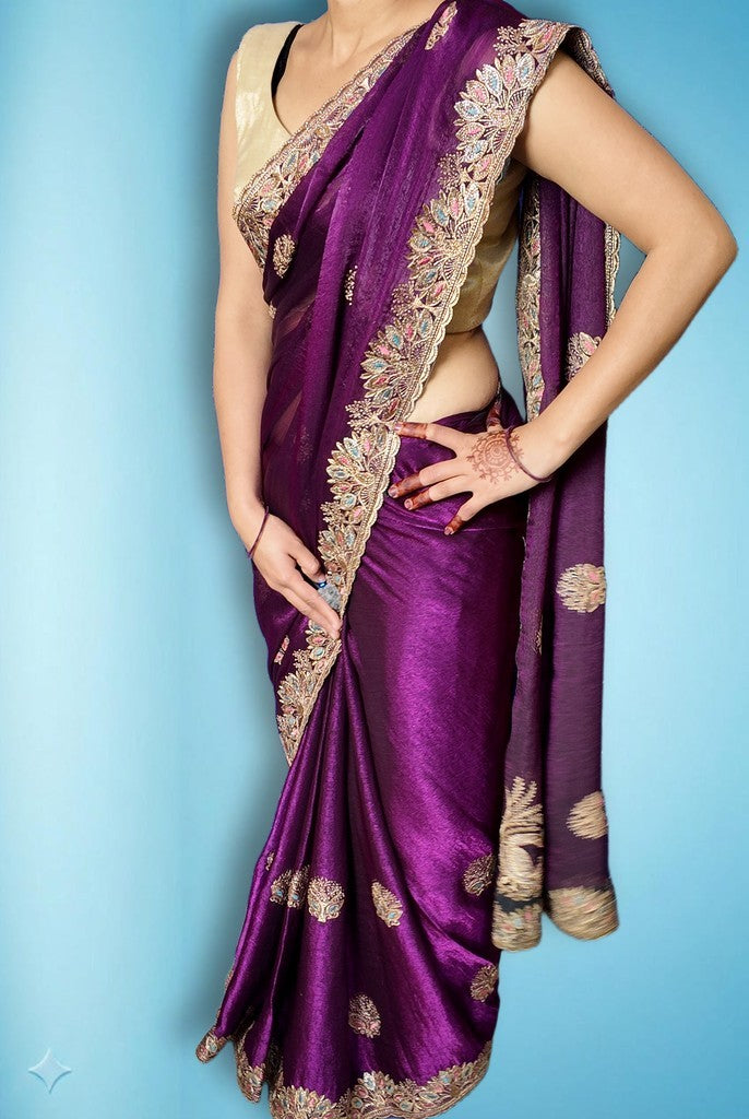 Amethyst Regal Opulent Elegance Saree