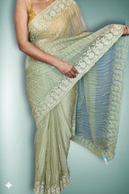 Sage Ethereal Regal Elegance Saree