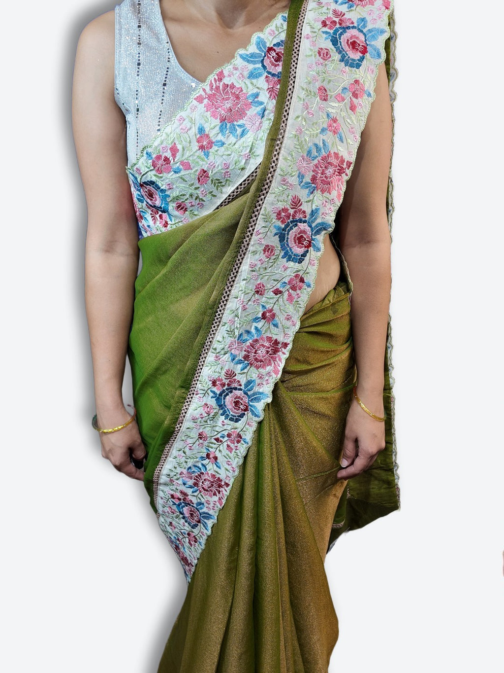 Sage Regal Exquisite Elegance Saree