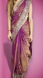 Amethyst Regal Exquisite Couture Saree
