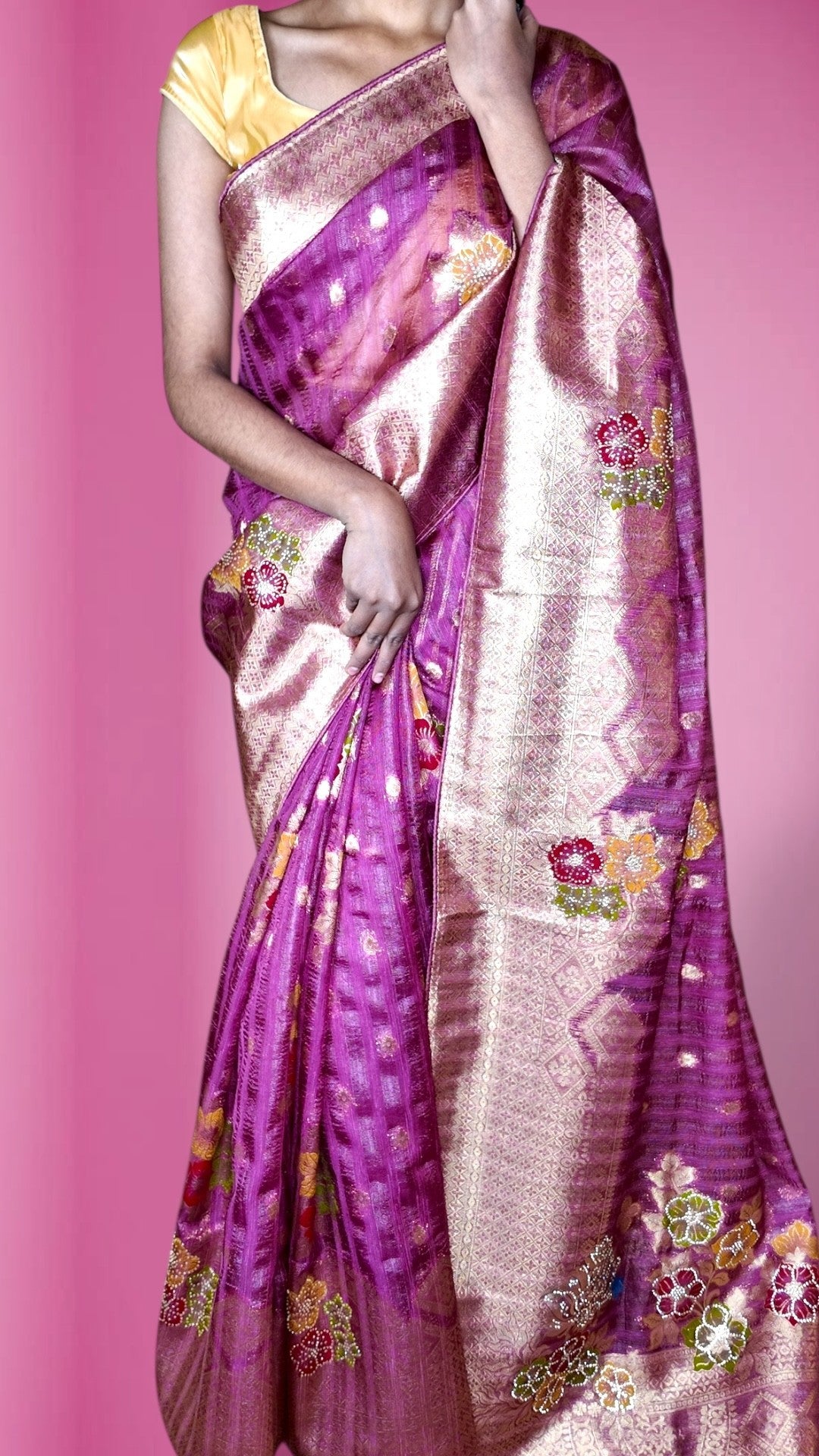 Fuchsia Regal Opulent Heritage Saree