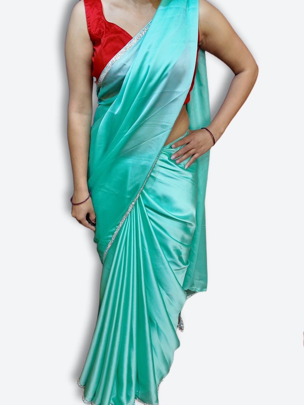 Azure Regal Opulent Graceful Saree