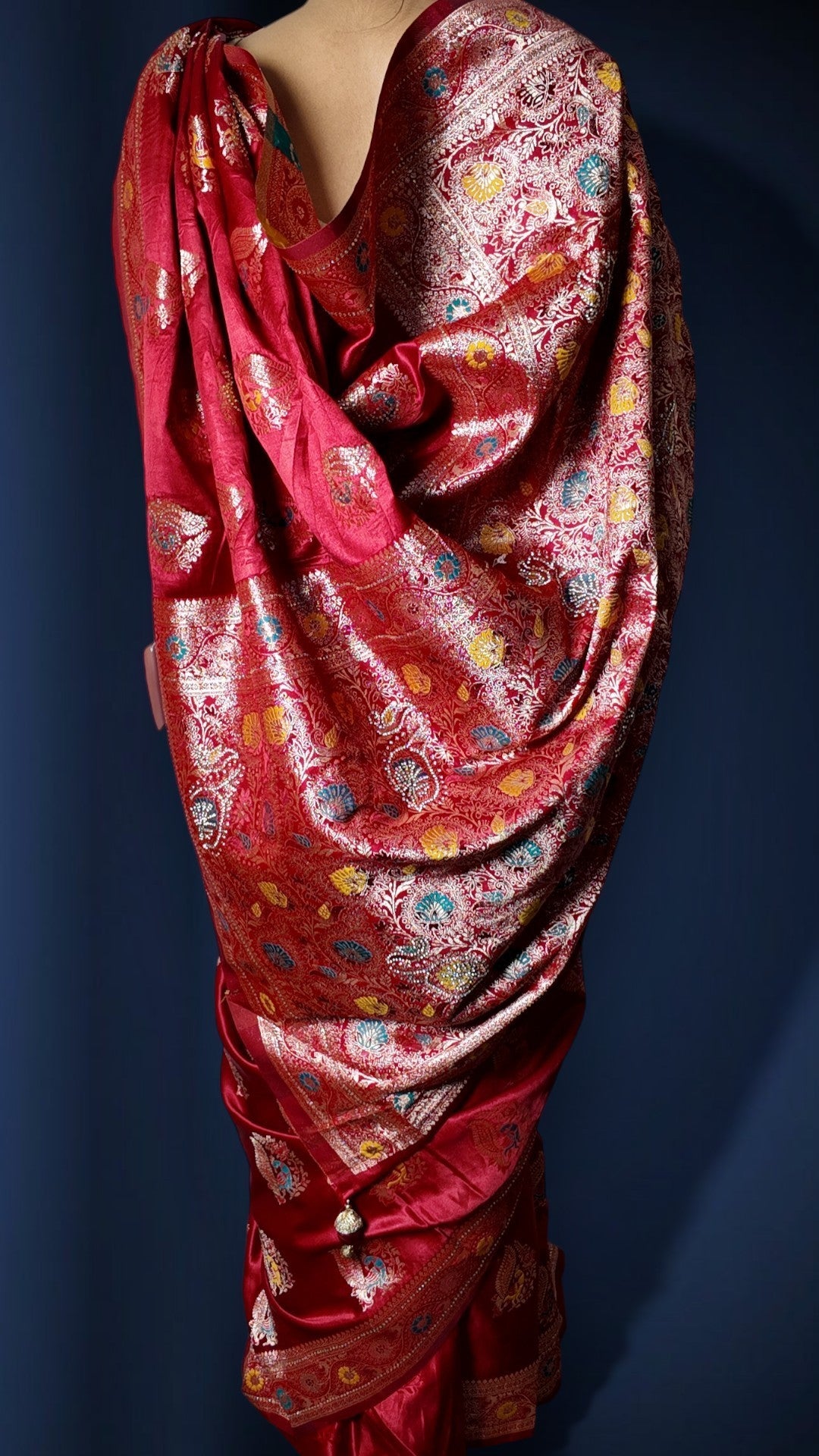 Crimson Regal Heritage Luxe Saree