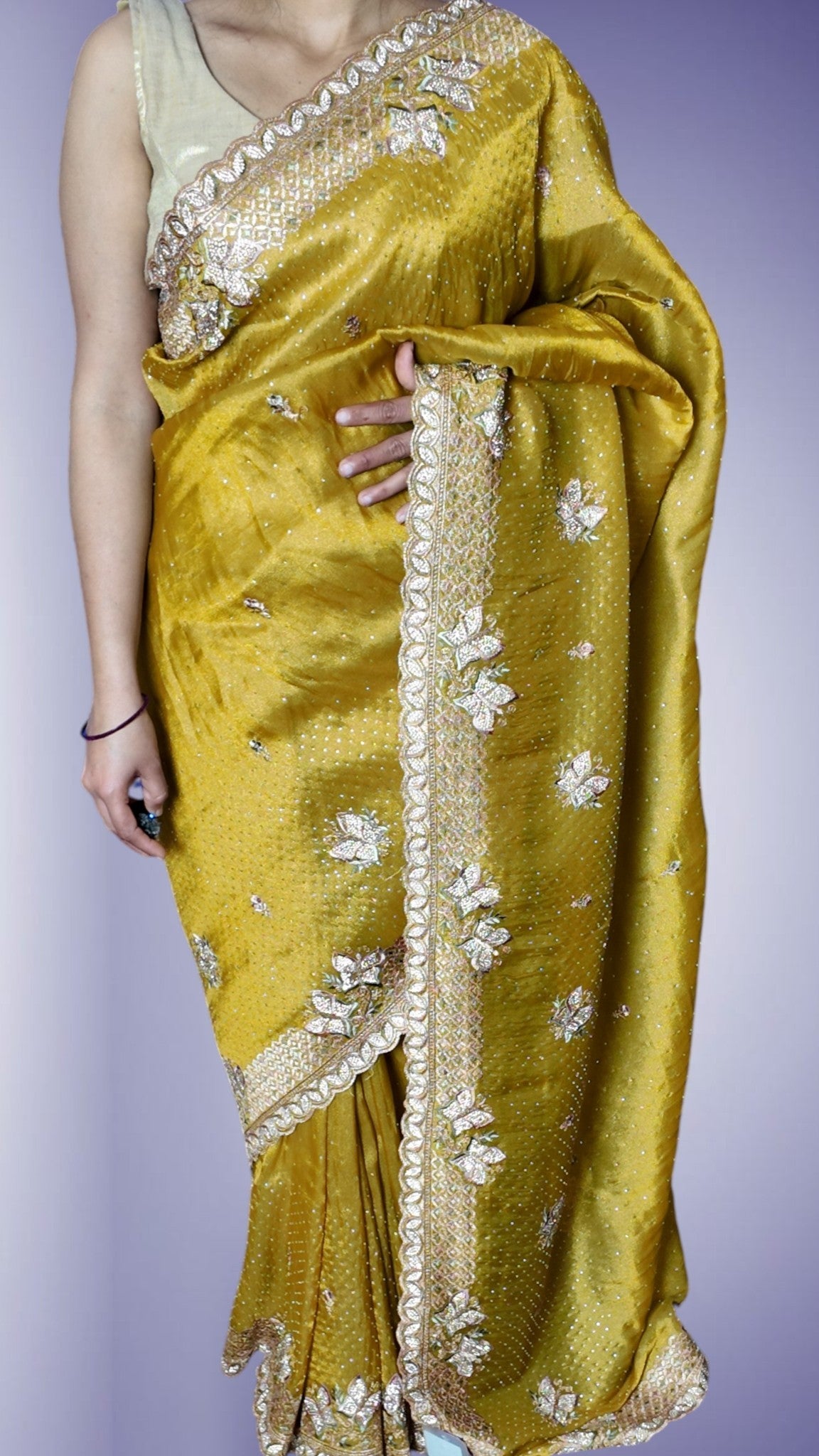 Saffron Regal Opulent Heritage Saree