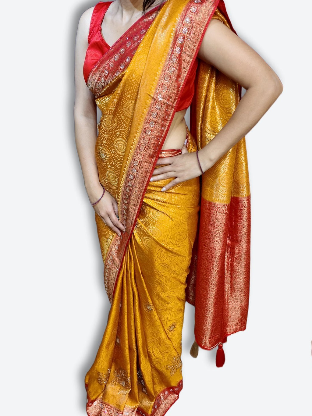 Saffron Regal Heritage Luxe Saree