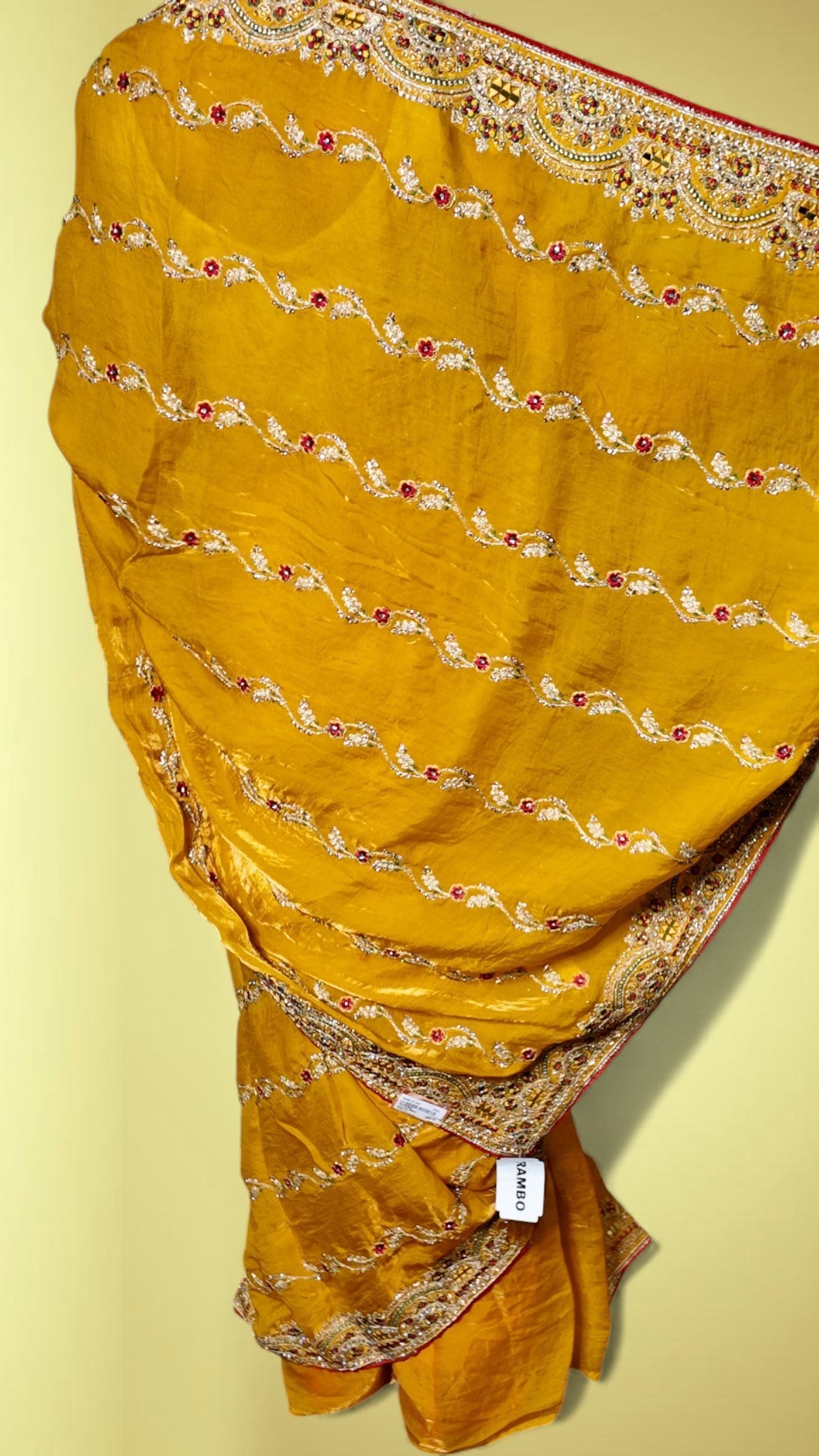 Saffron Regal Opulent Heritage Saree