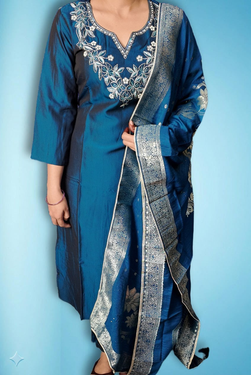 Sapphire Regal Opulent Elegance Suit