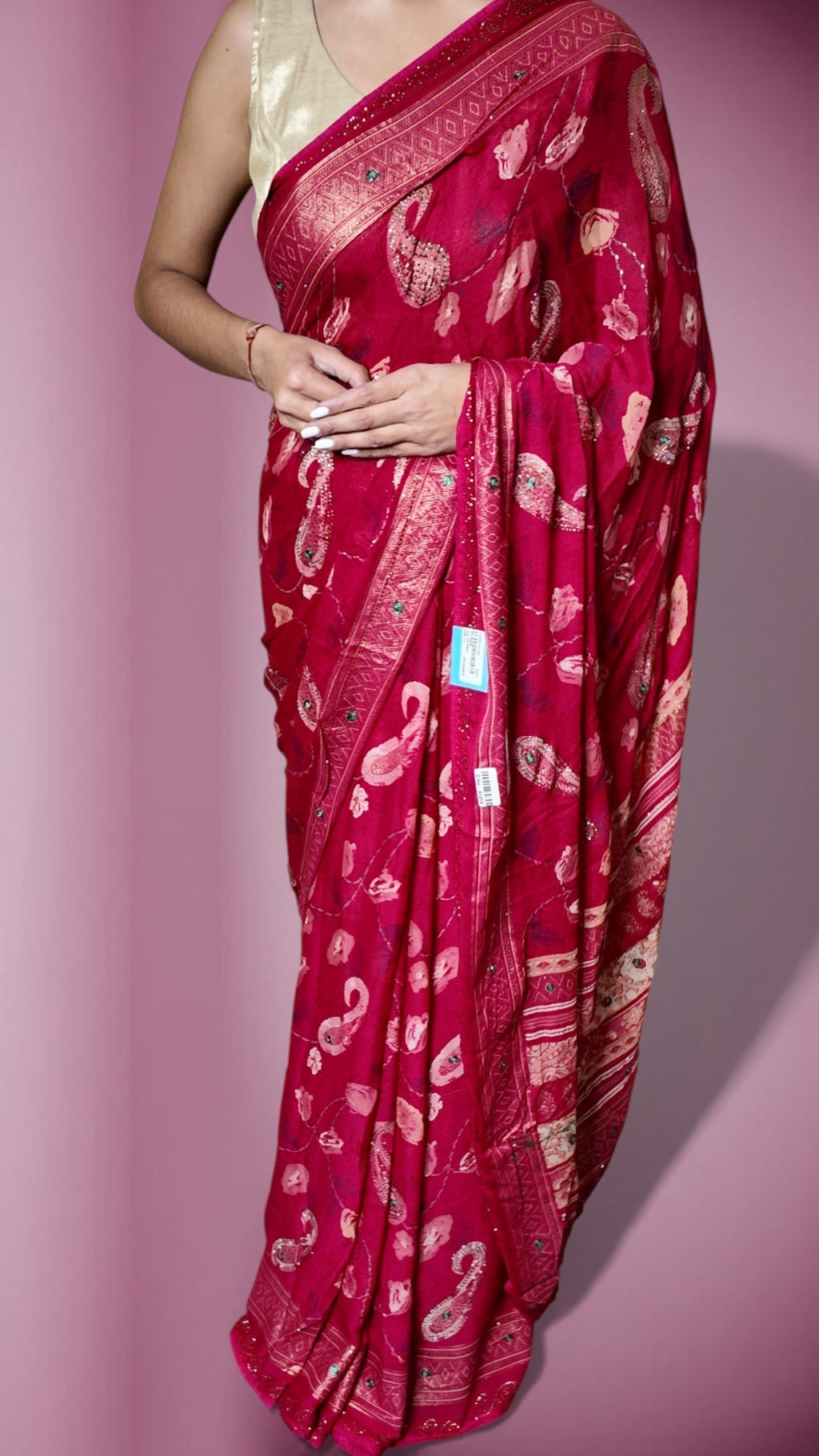 Fuchsia Regal Opulent Essence Saree