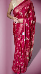 Fuchsia Regal Opulent Essence Saree