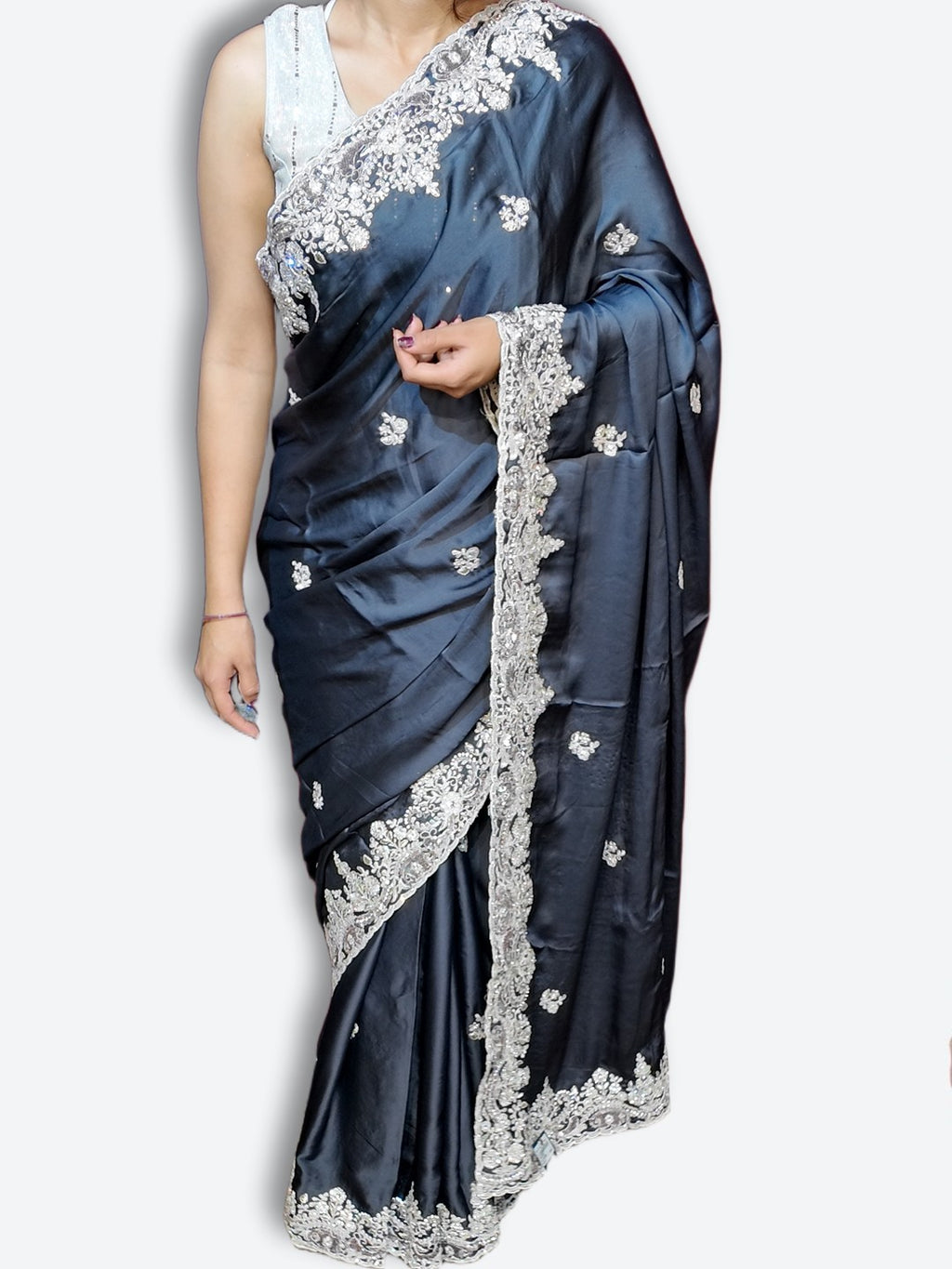 Midnight Regal Opulent Elegance Saree