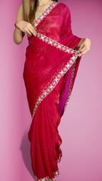 Fuchsia Regal Opulent Charm Saree