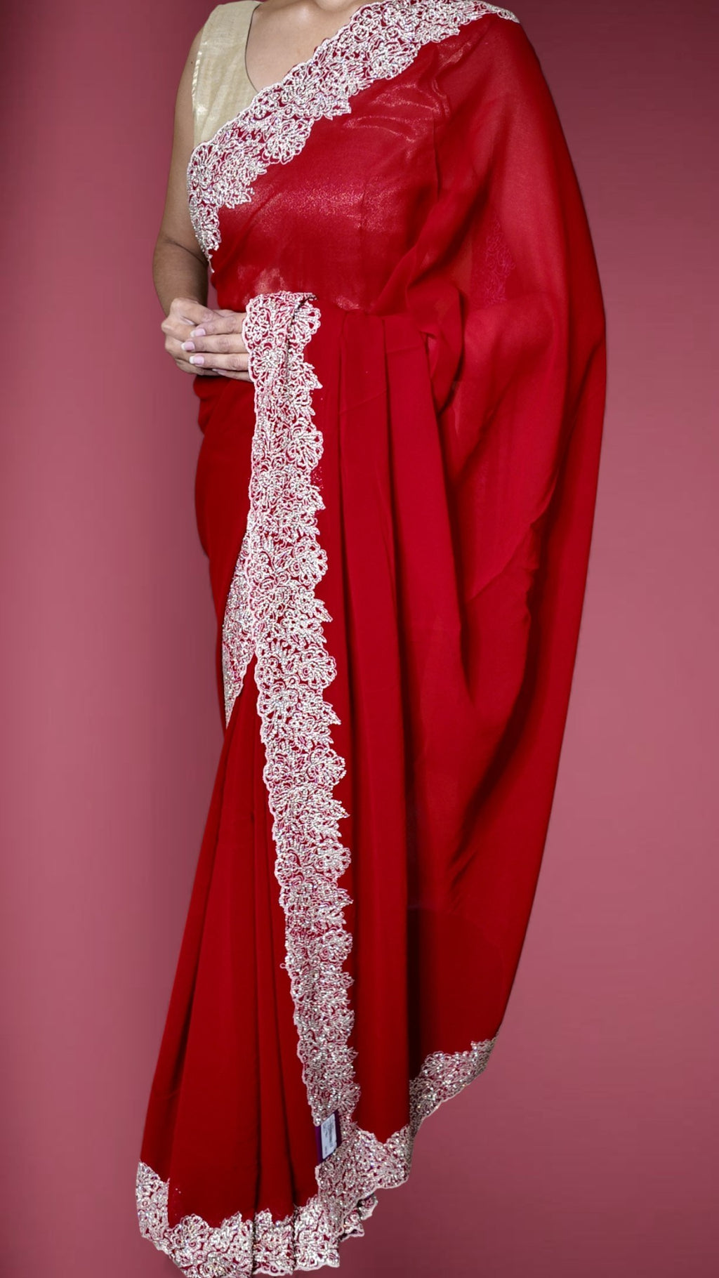 Crimson Regal Opulent Elegance Saree