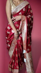 Bordeaux Regal Heritage Luxe Saree