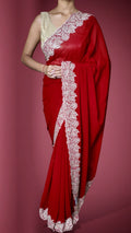 Crimson Regal Opulent Elegance Saree