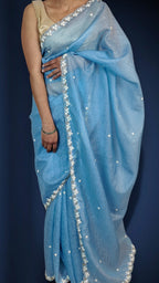 Azure Timeless Graceful Radiant Saree