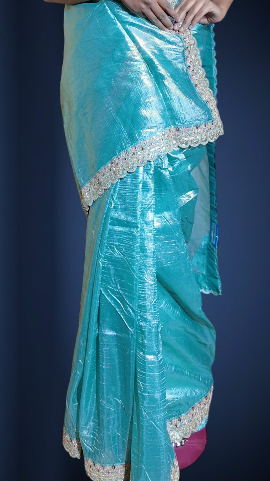 Azure Regal Radiant Couture Saree