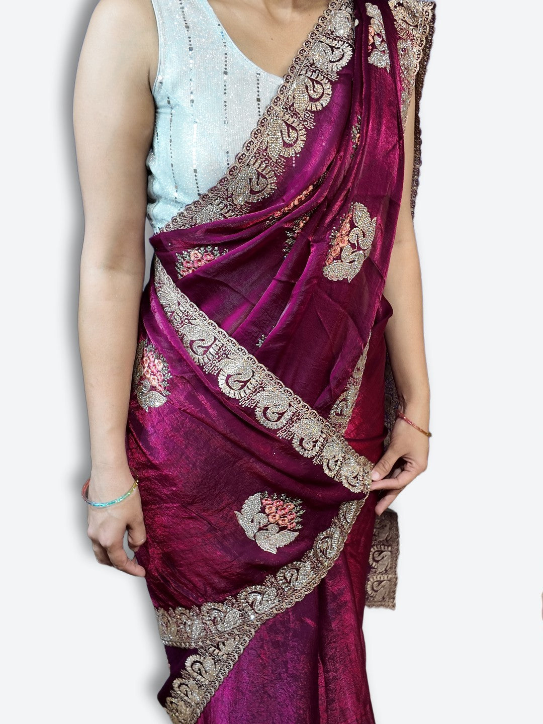 Bordeaux Regal Exquisite Heritage Saree
