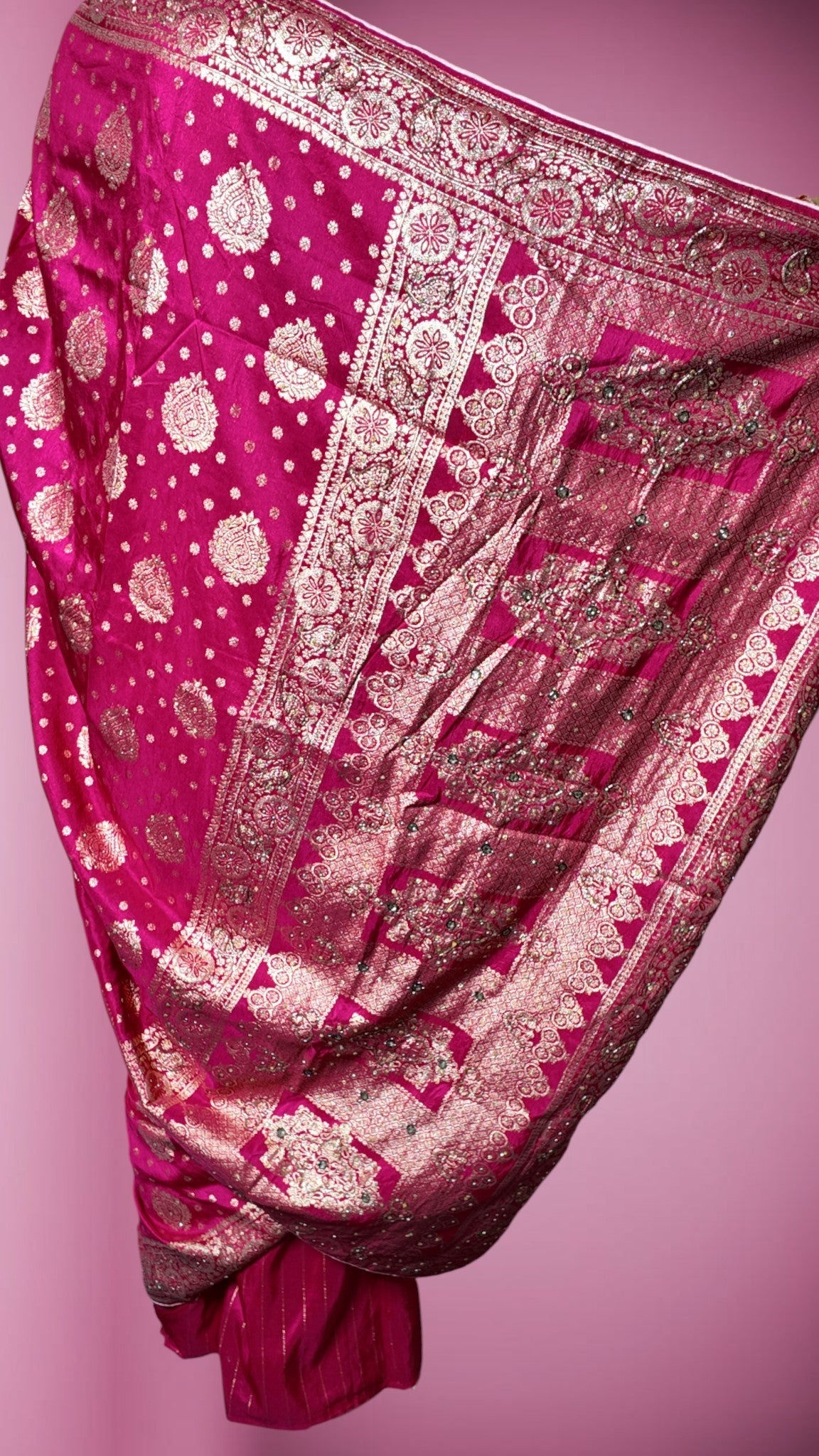 Fuchsia Regal Opulent Heritage Saree