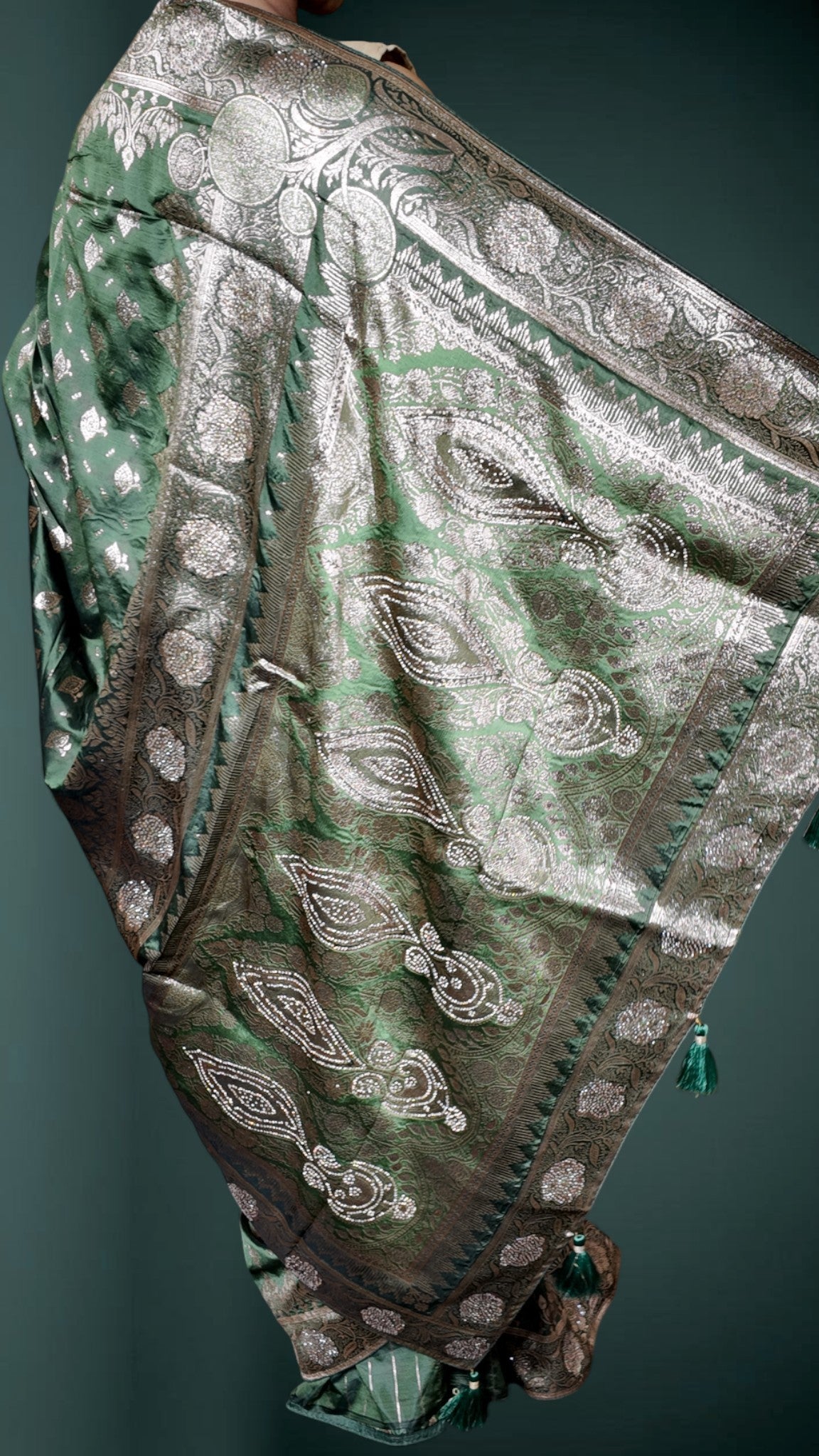 Emerald Regal Opulent Heritage Saree