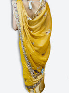 Saffron Opulent Heritage Elegance Saree