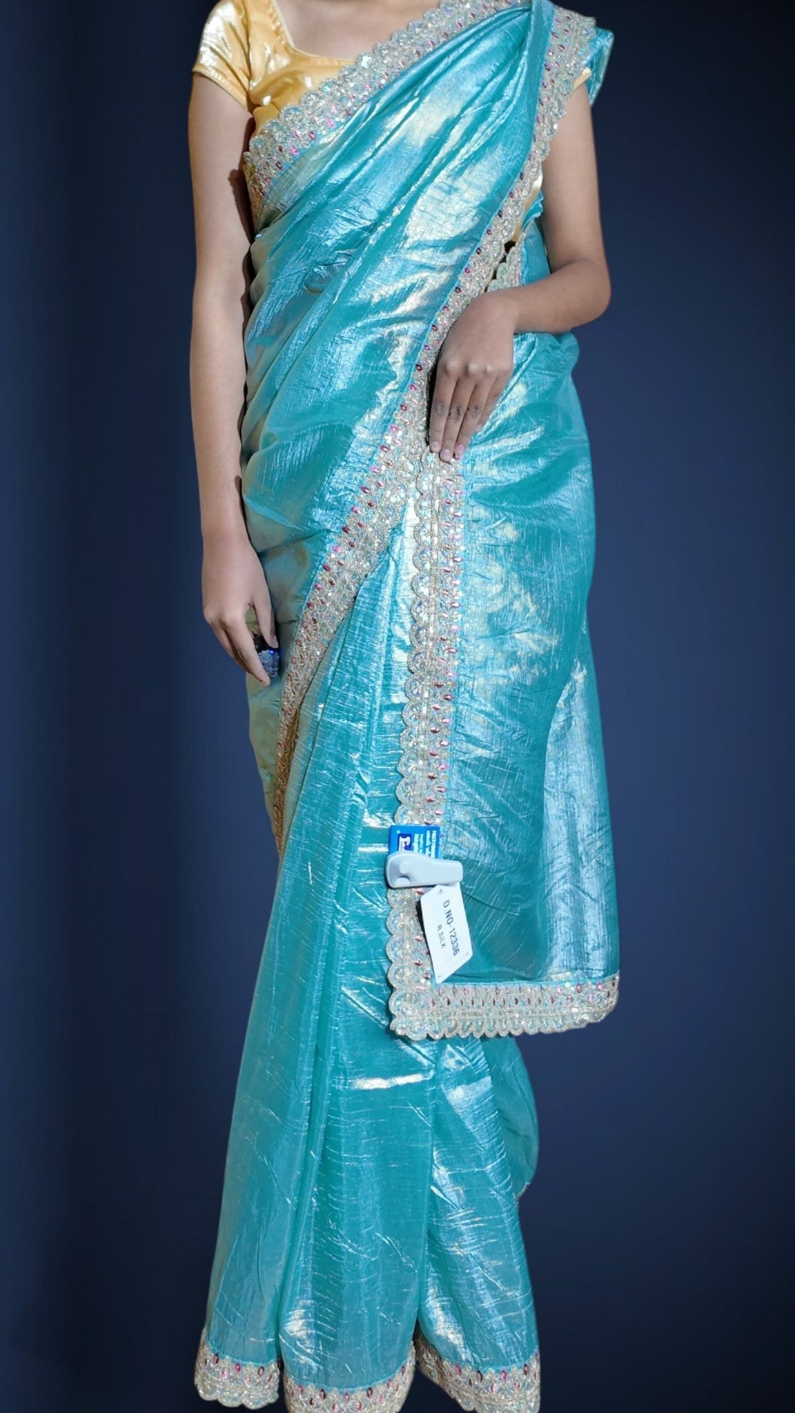 Azure Regal Radiant Couture Saree