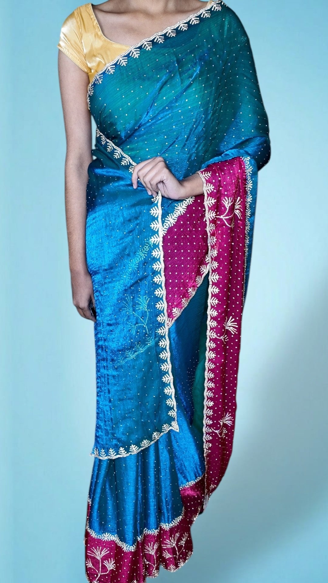 Jade Radiant Heritage Charm Saree