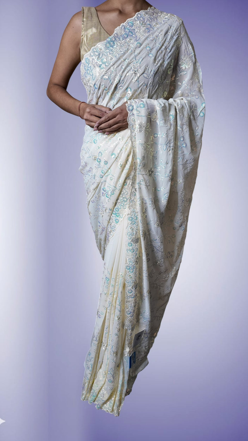Pearl Radiant Regal Elegance Saree