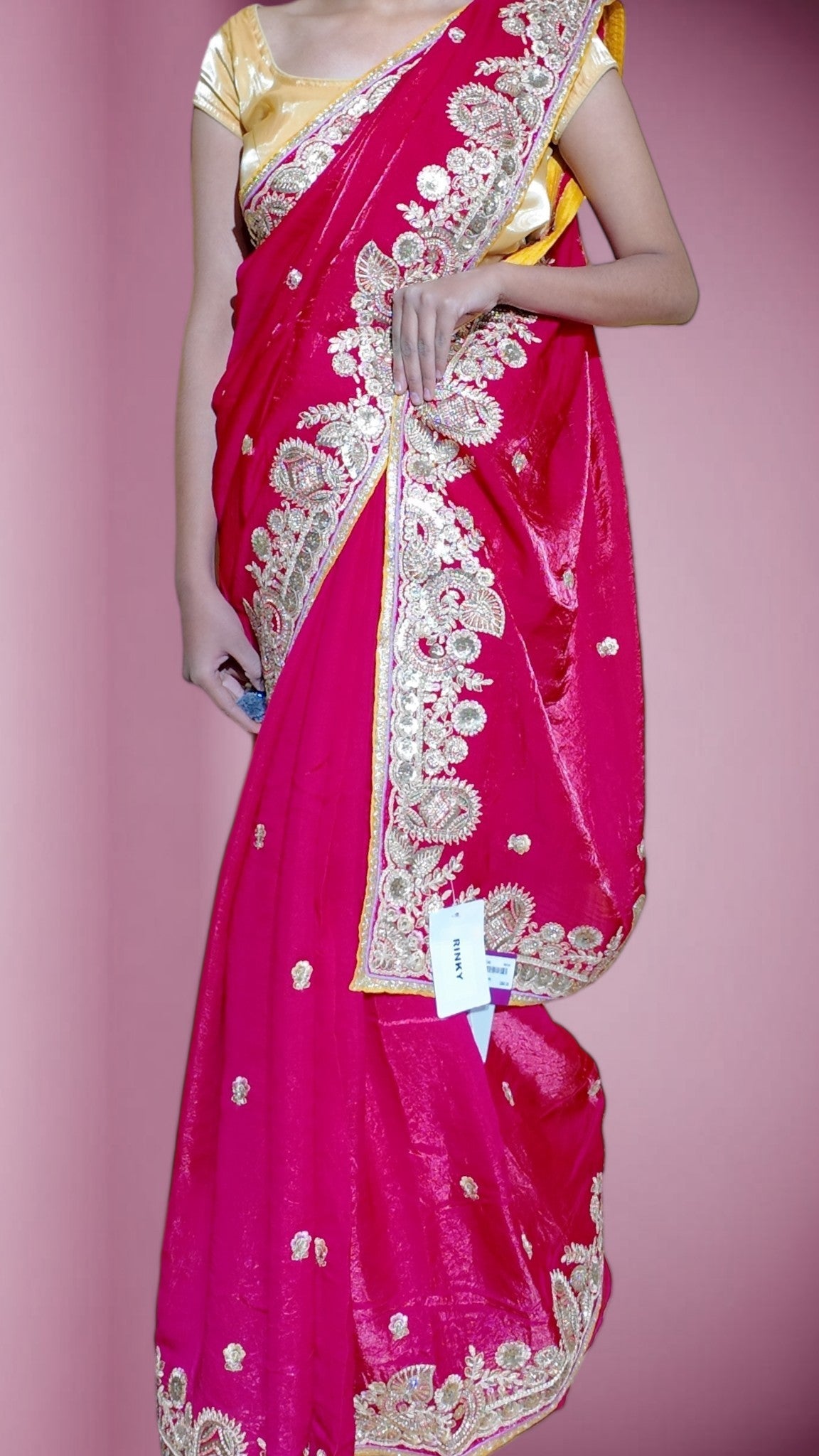 Fuchsia Regal Opulent Elegance Saree