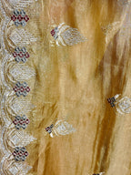 Champagne Regal Exquisite Heritage Saree