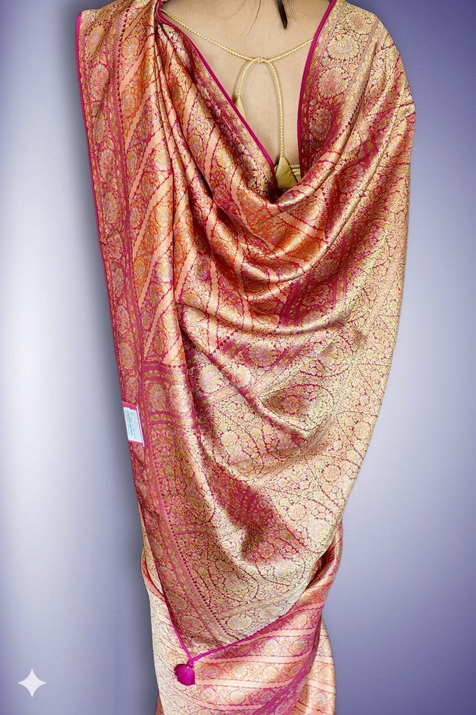 Champagne Regal Opulent Heritage Saree