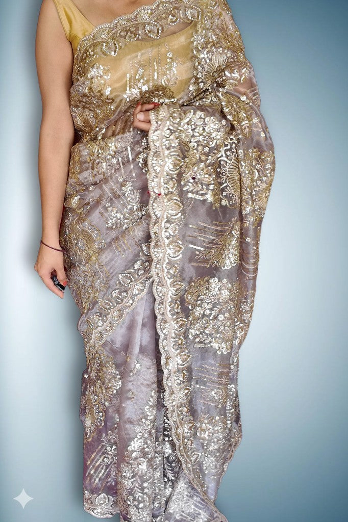 Orchid Regal Opulent Couture Saree
