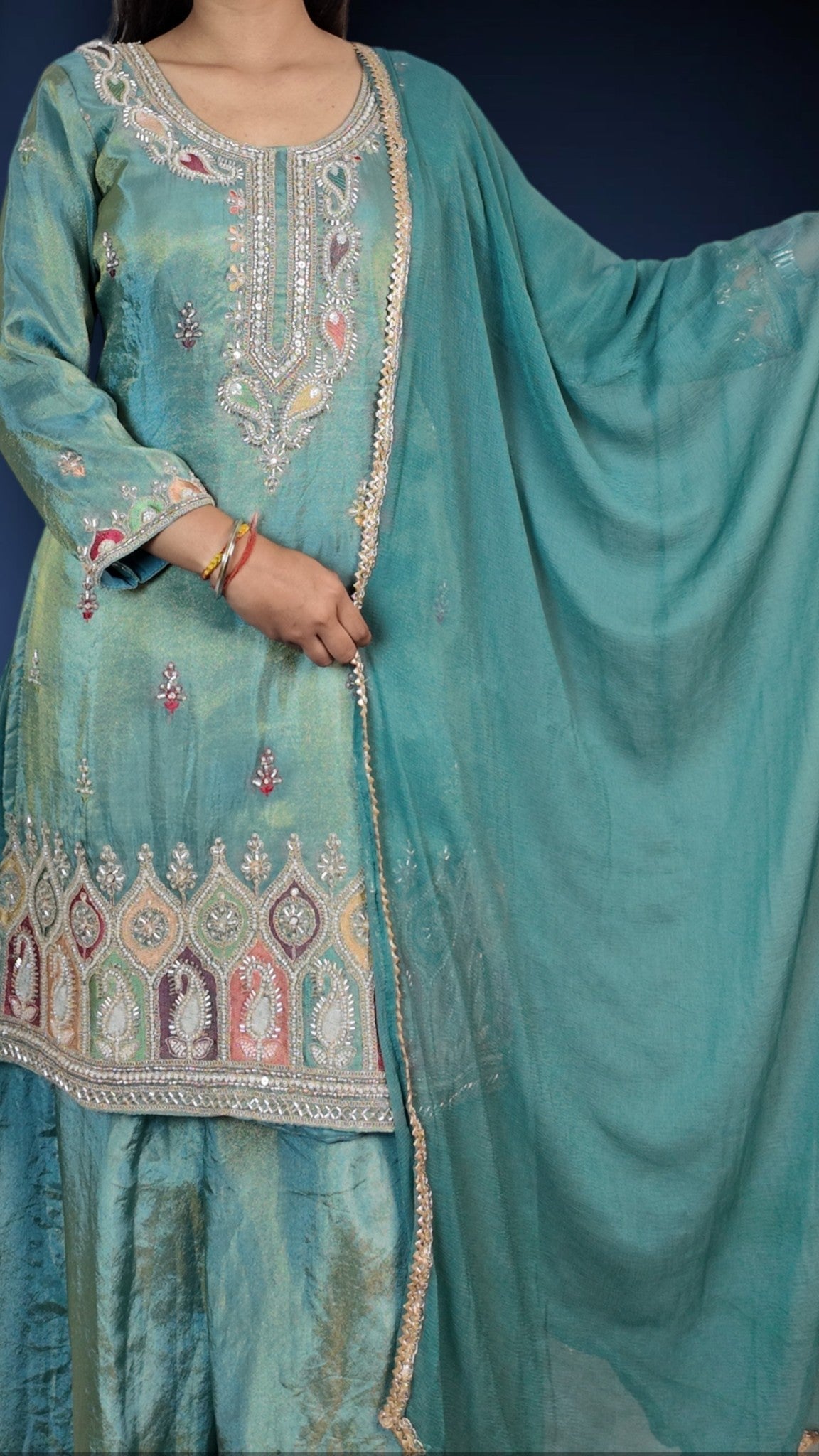 Turquoise Regal Timeless Elegance Suit