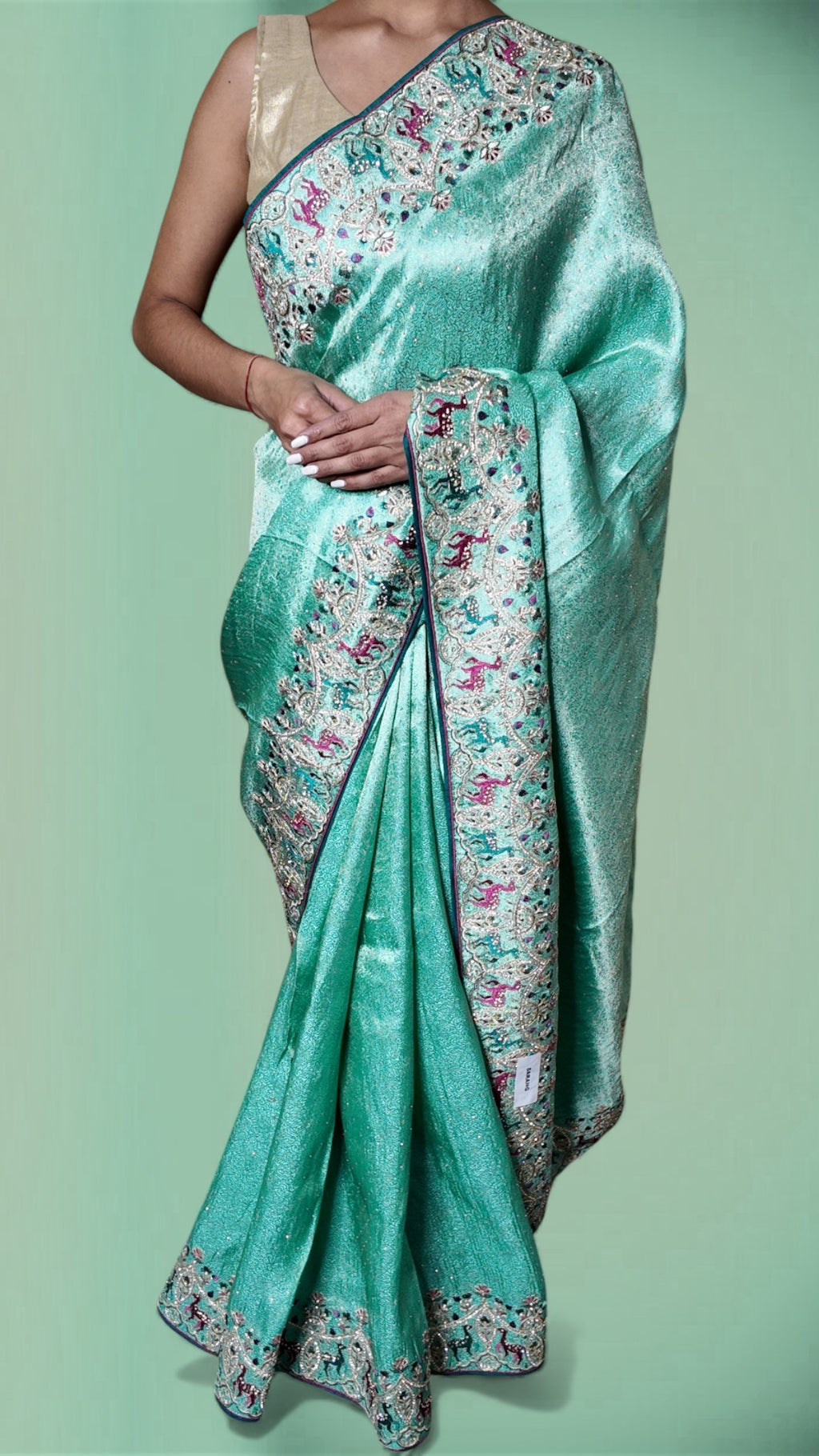 Jade Regal Exquisite Glamour Saree