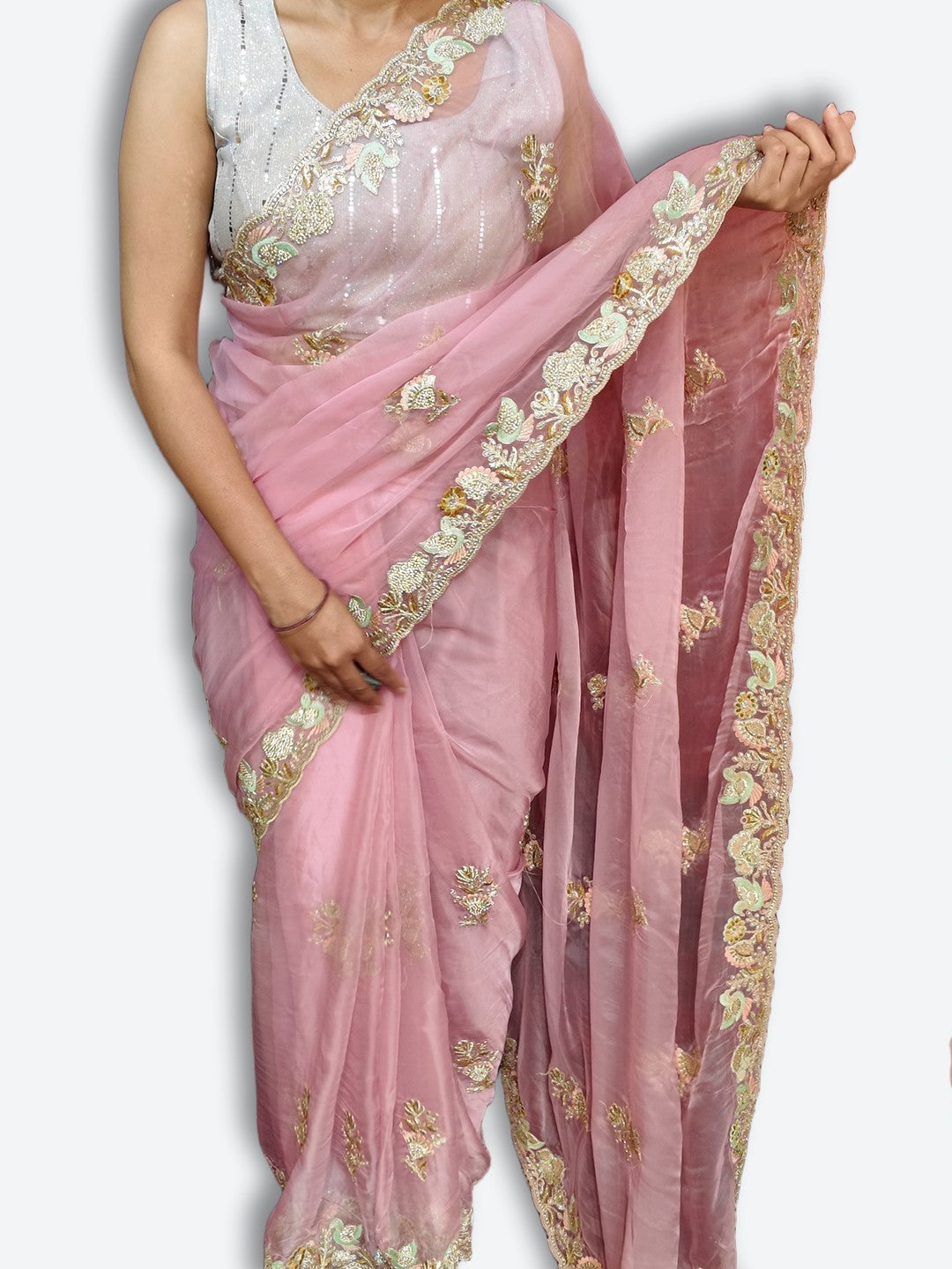 Azure Ethereal Regal Elegance Saree