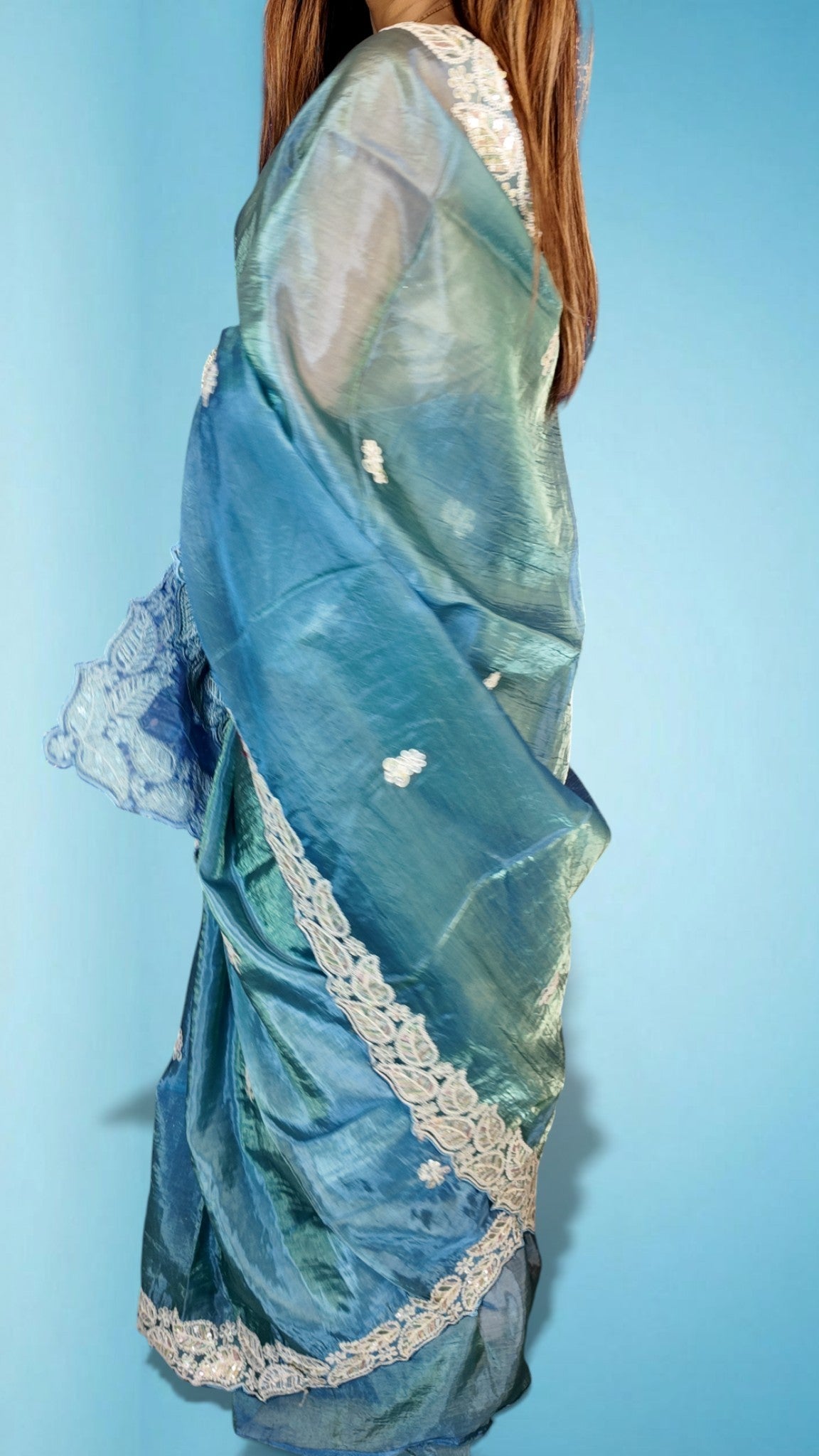 Blush Ethereal Graceful Couture Saree