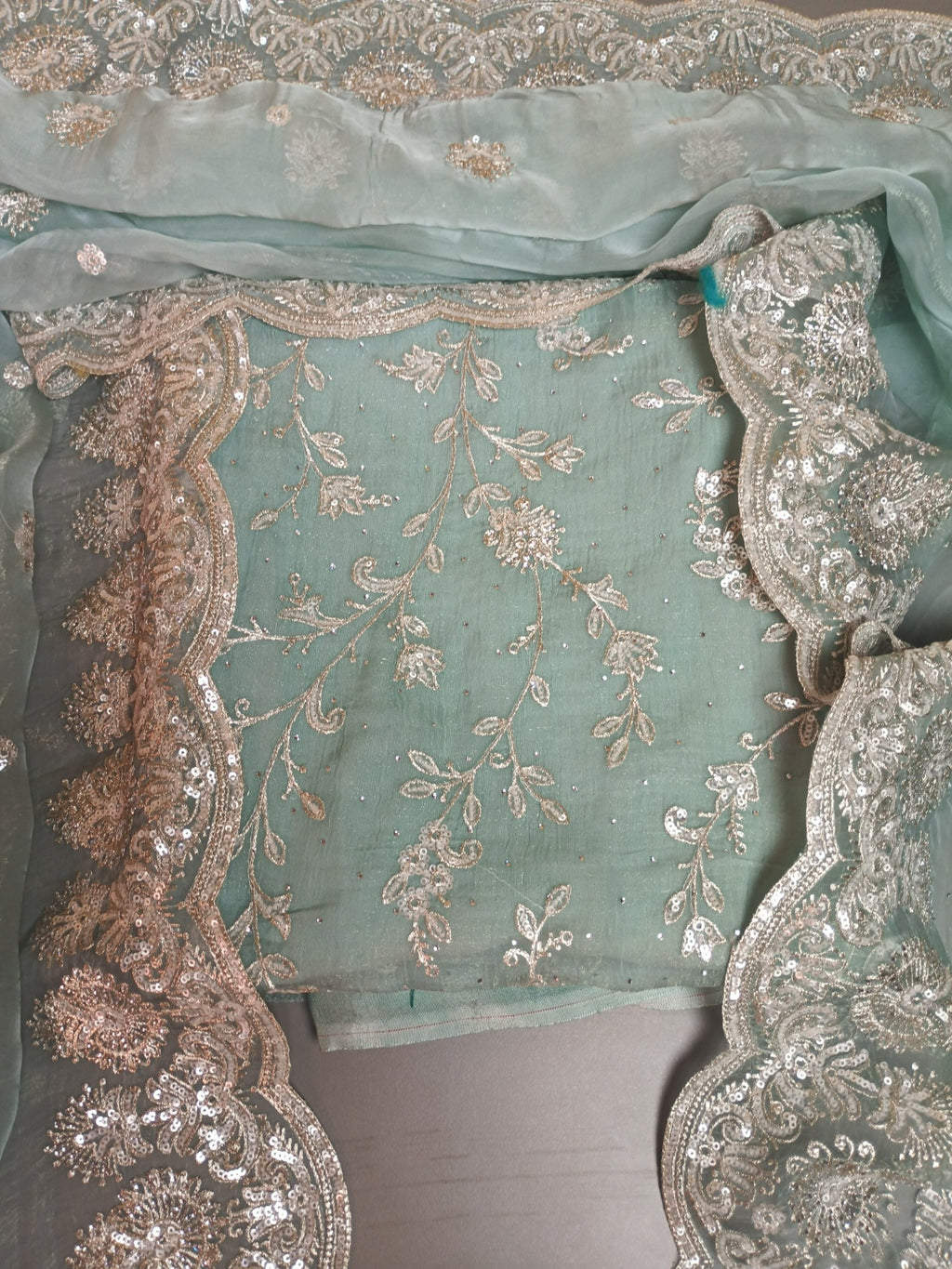 Mint Ethereal Regal Glamour Saree
