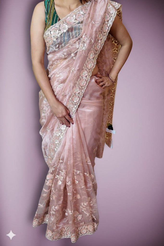 Blush Ethereal Radiant Charm Saree