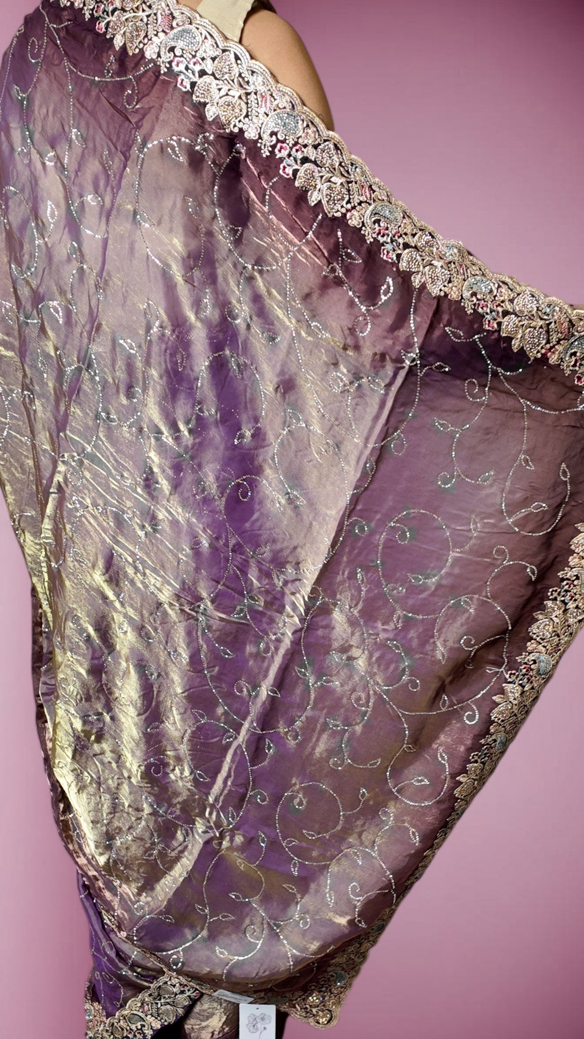 Amethyst Regal Opulent Essence Saree