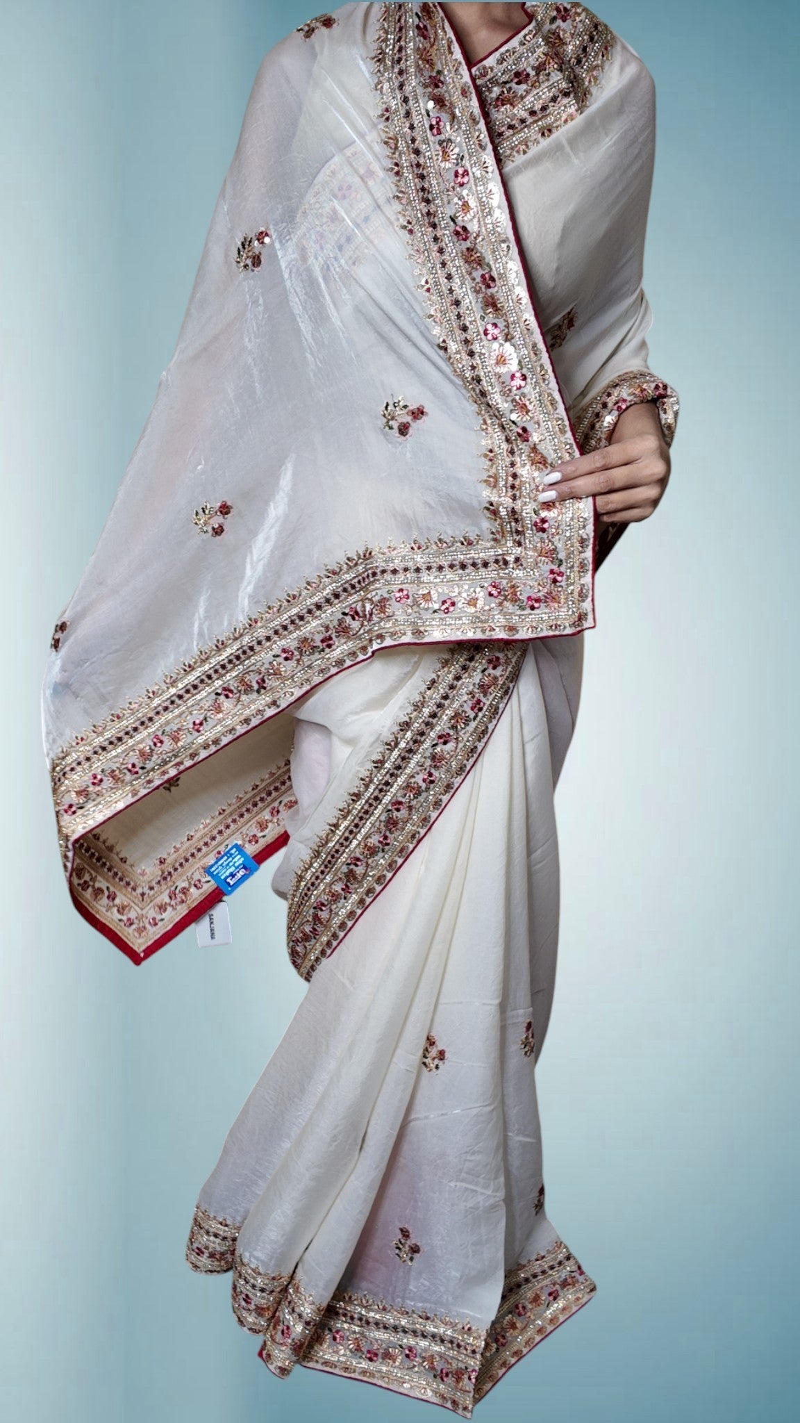 Ivory Radiant Exquisite Heritage Saree