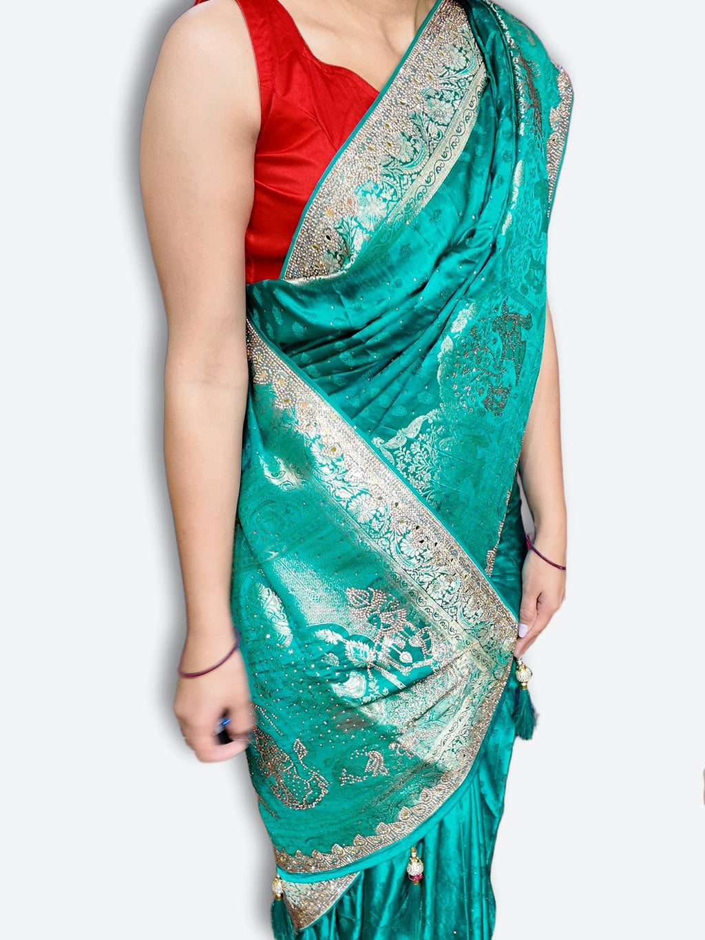 Emerald Regal Opulent Heritage Saree