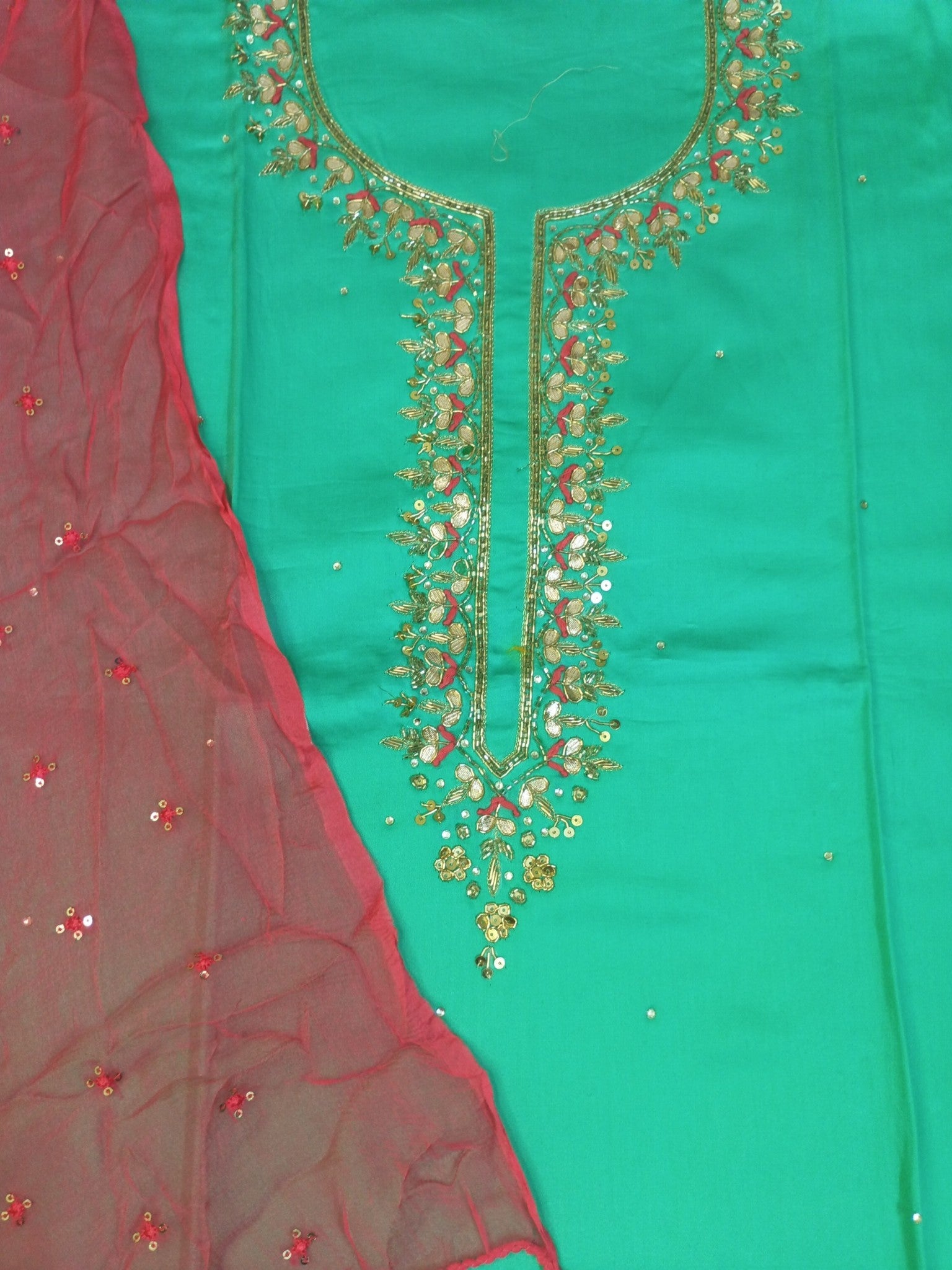 Emerald Regal Exquisite Festive Suit